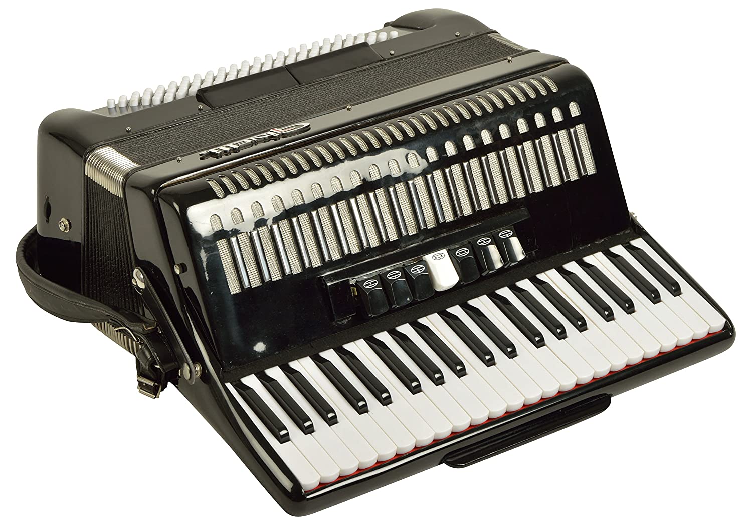 Ginelli Accordion 37 Keys & 96 Bass - Black