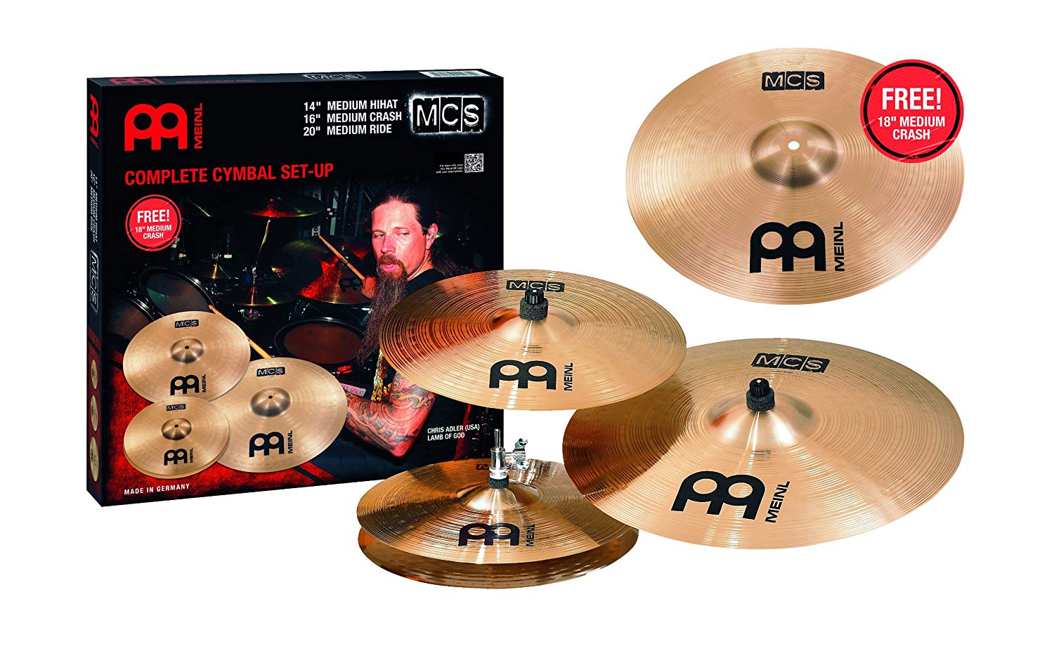 Meinl Cymbals MCS+MCS18MC MCS Cymbal Box Set