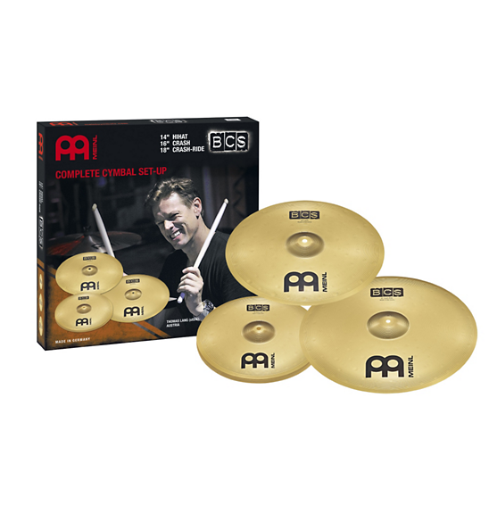 Meinl BCS 14" Hihat, 16" Crash, 18" Crash-Ride Cymbal Set
