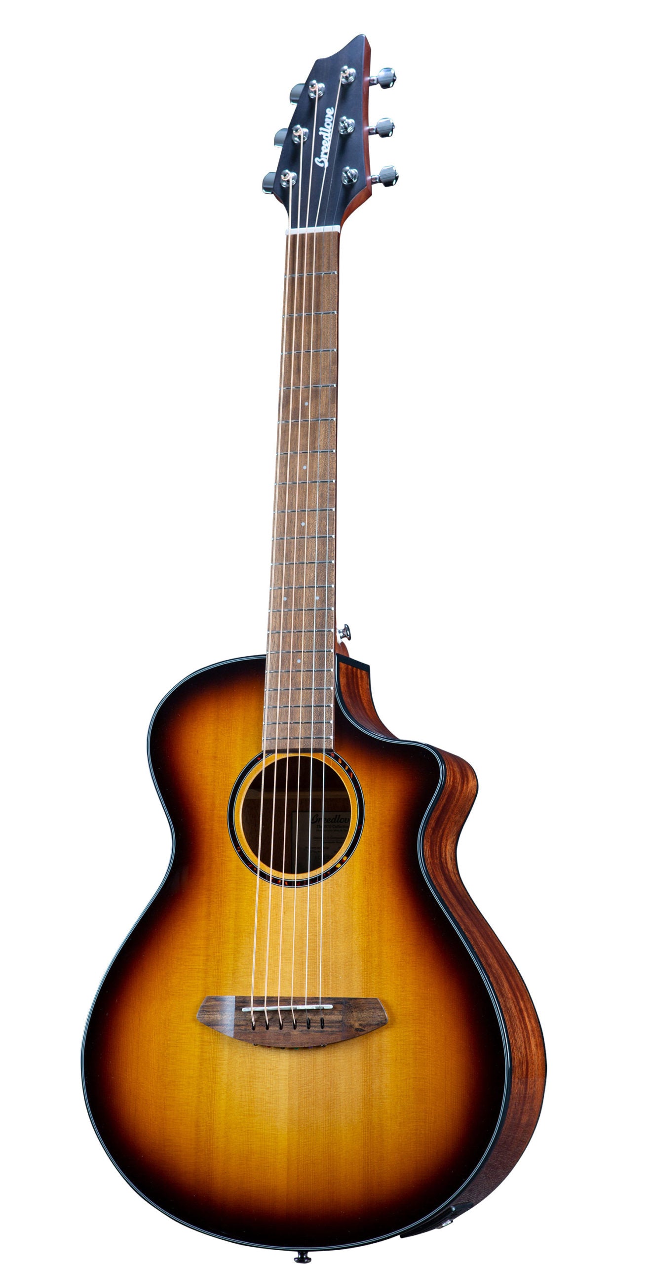 Breedlove Discovery S CE Red cedar-African Mahogany Companion Acoustic-Electric Guitar Edge Burst