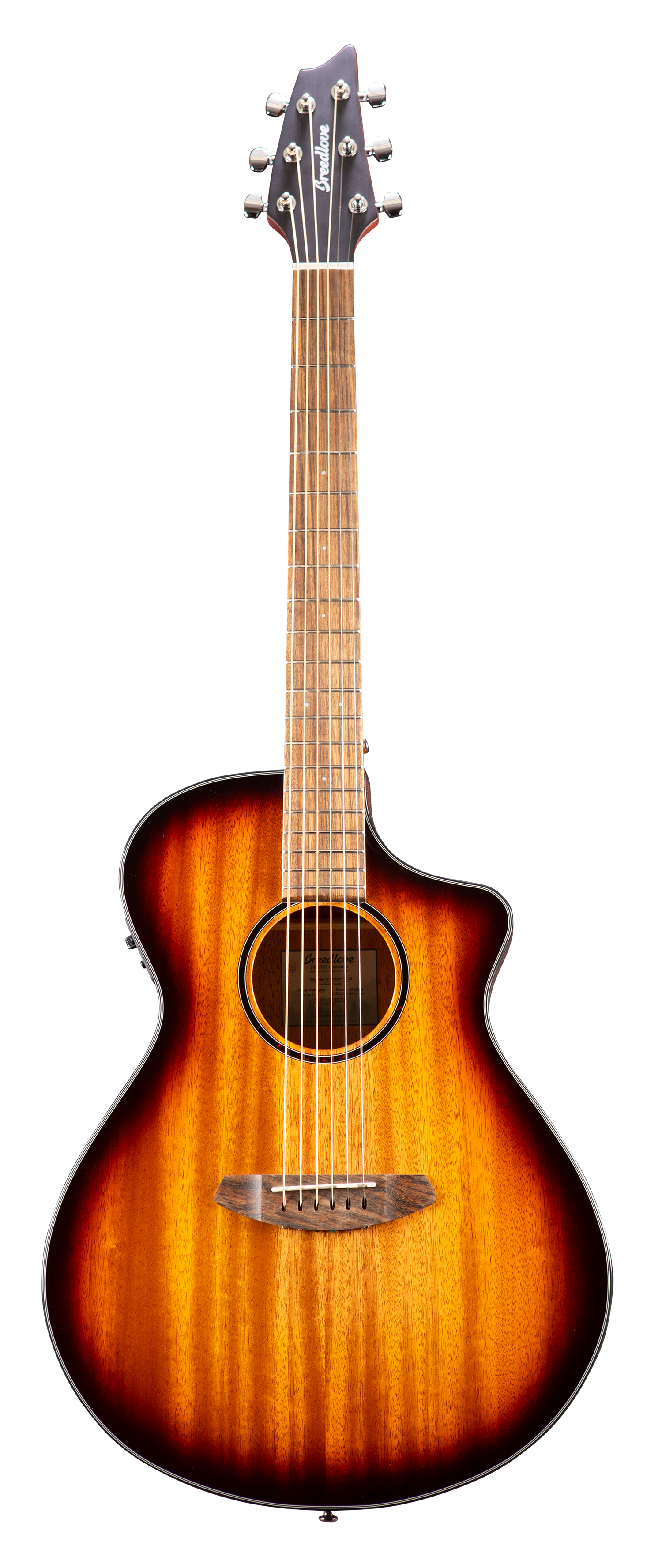Breedlove Eco Discovery S Concert CE African Mahogany Acoustic Electric Guitar - Edge Burst