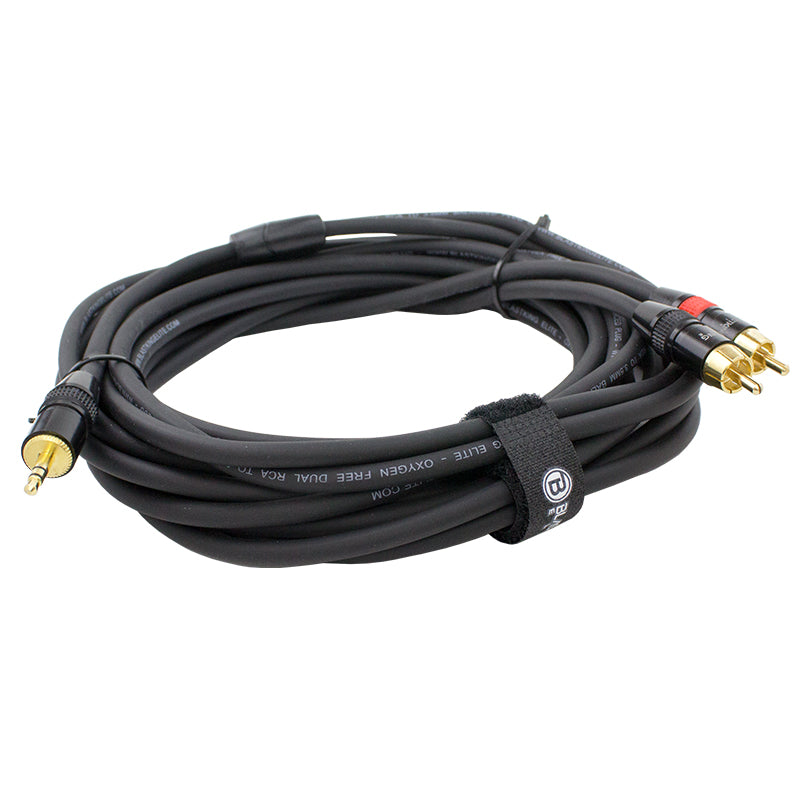 Blastking 25' Dual RCA to 3.5mm Balanced Plug Cable – C2R35B