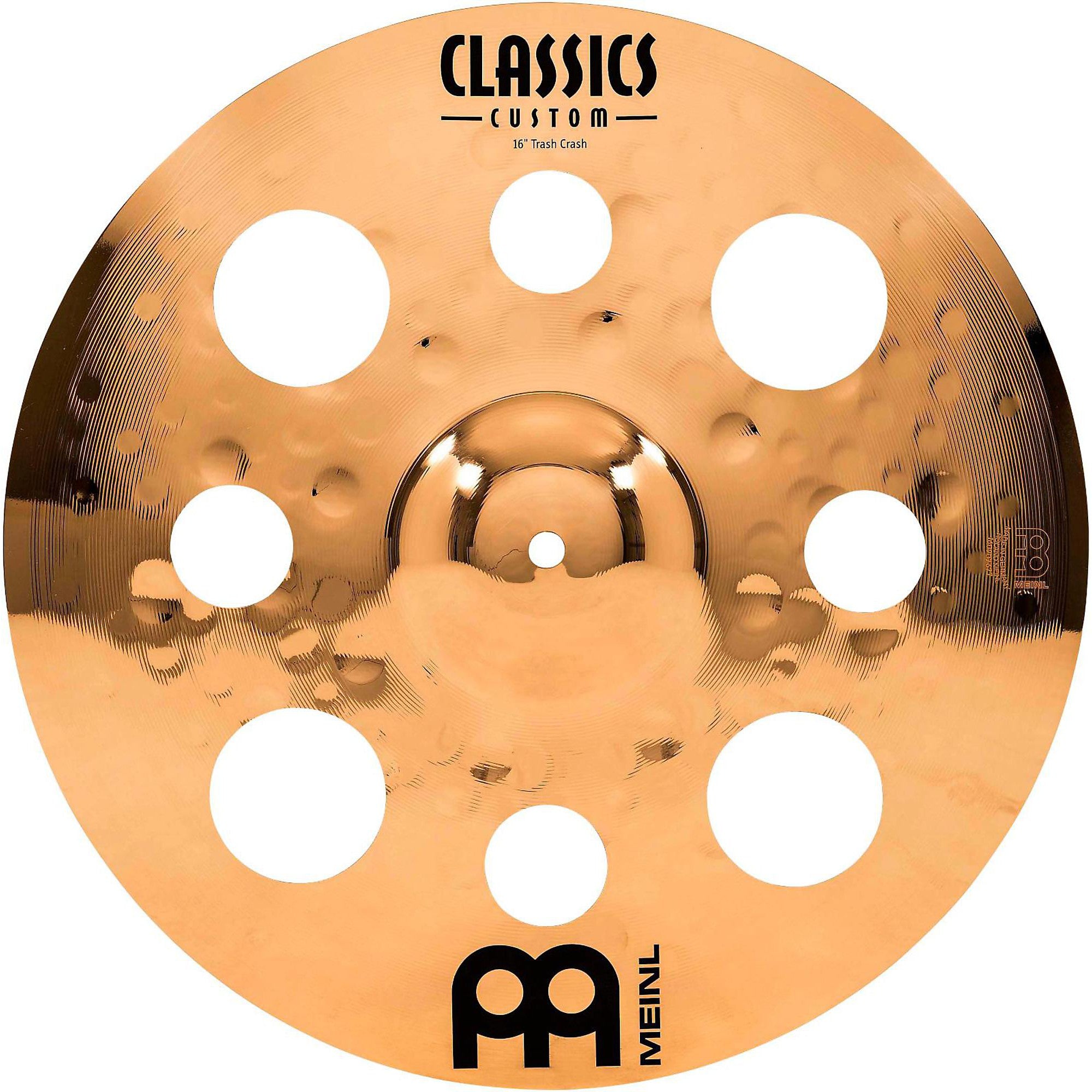 Meinl Classics Custom Trash Crash Cymbal- Brilliant 16 inch
