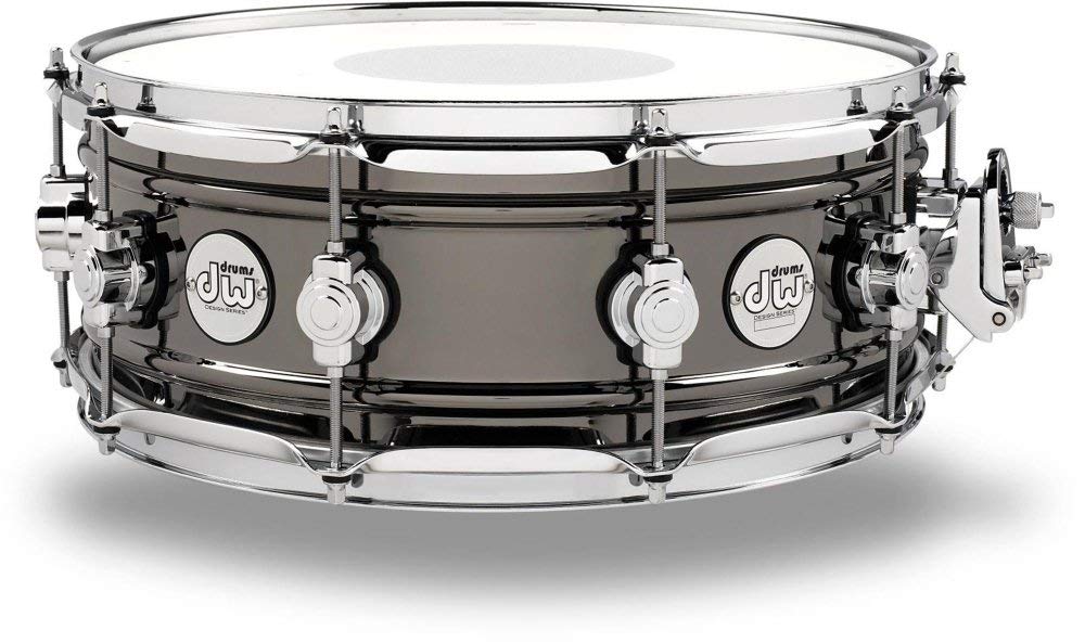 Caja de tambor DW Design Series de níquel negro sobre latón de 14x5.5 pulgadas