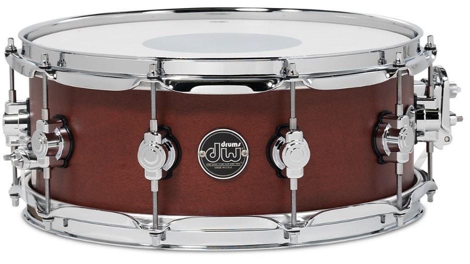 DW DRPS5514SSTB 5.5" X 14" Batería de caja de la serie Performance en acabado de tinte de tabaco