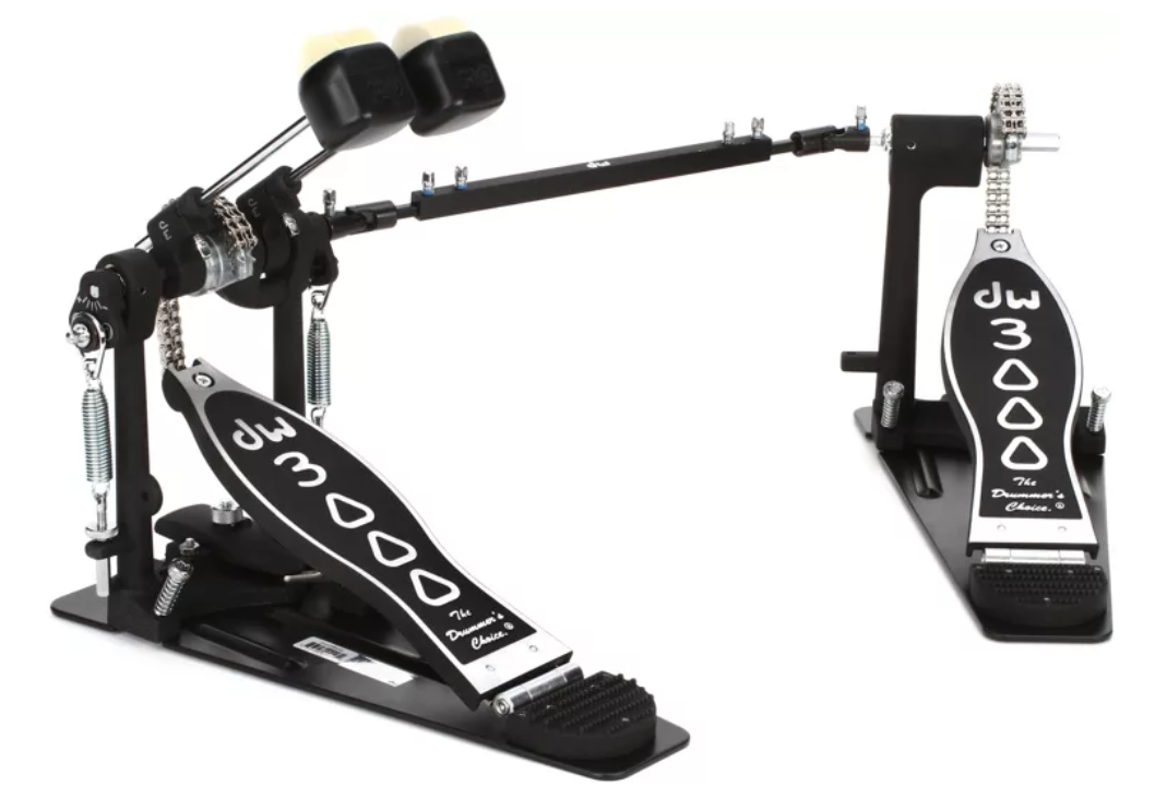 DW 3000 Series Double Bass Drum Pedal - Left Footed