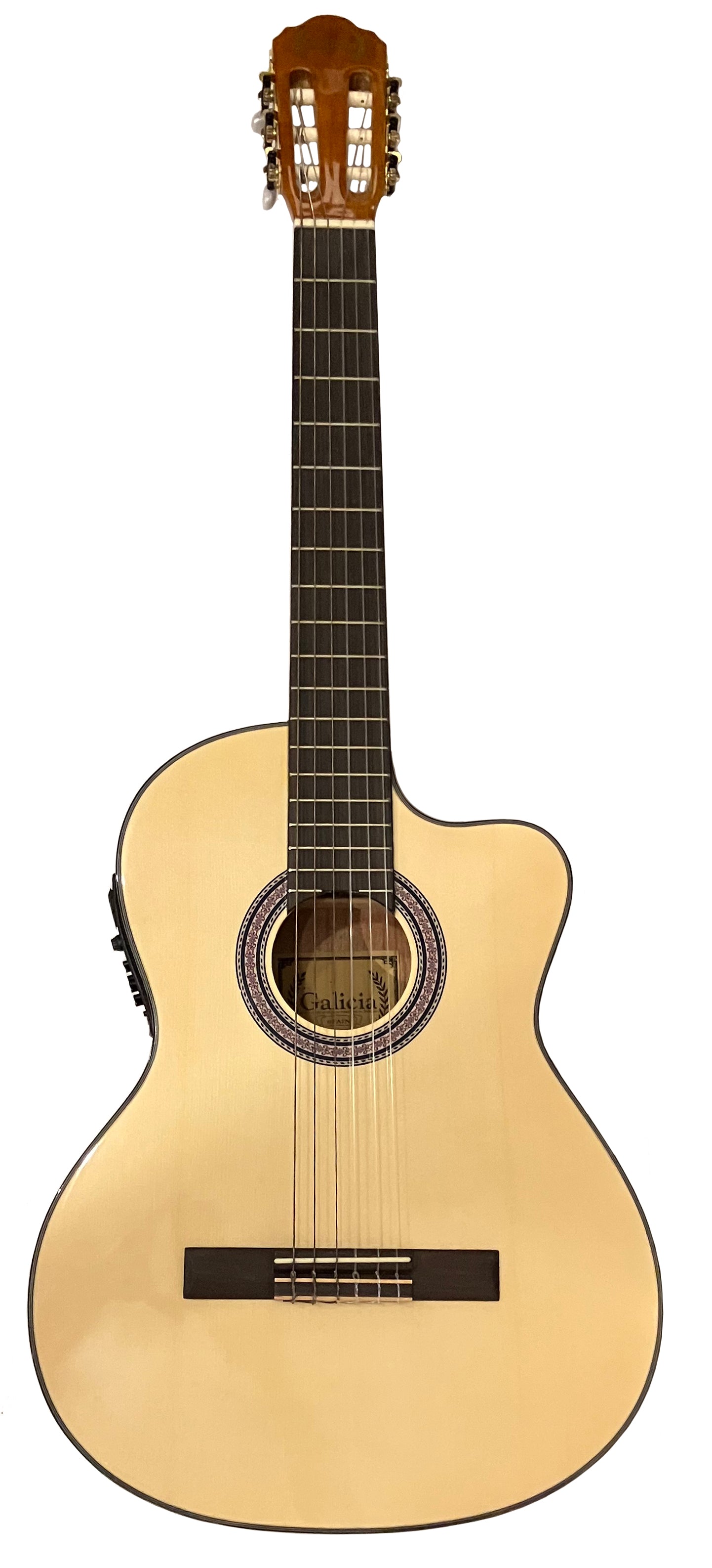 Galicia ESC-180CE 6-String Nylon 39" Cutaway Classical Guitar