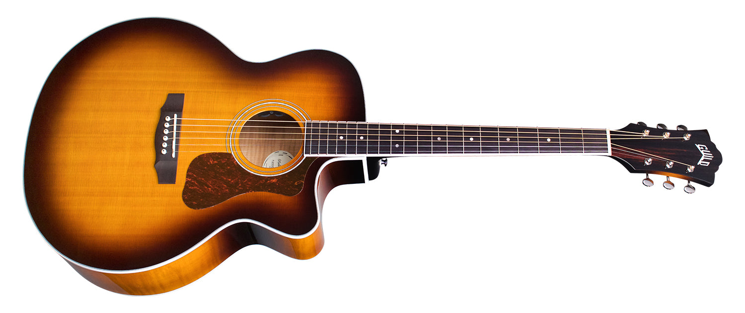 Guild F-250CE Deluxe Acoustic Electric Guitar - Antique Burst