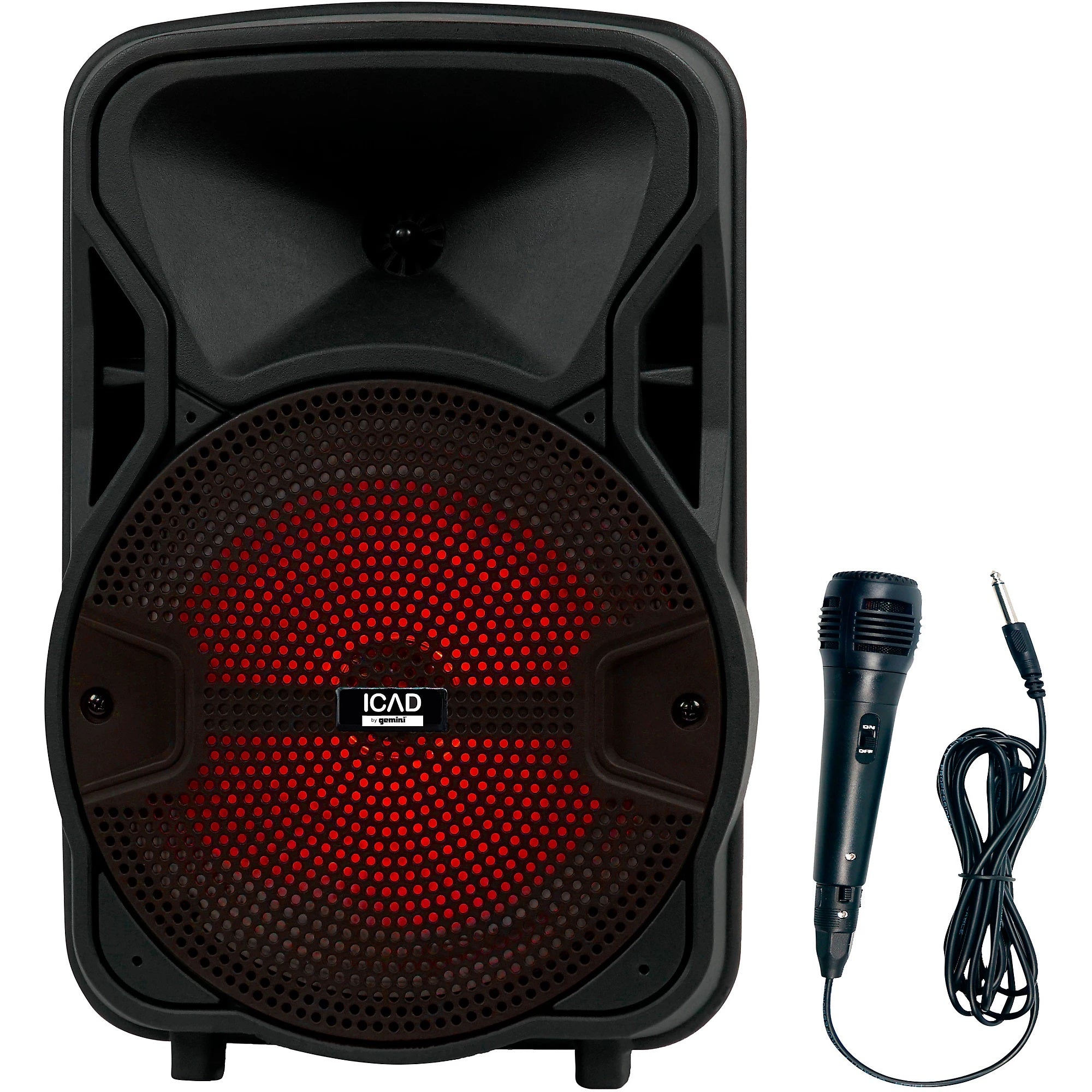 Gemini 500W 8 in. Rechargeable Powered Speaker With Bluetooth