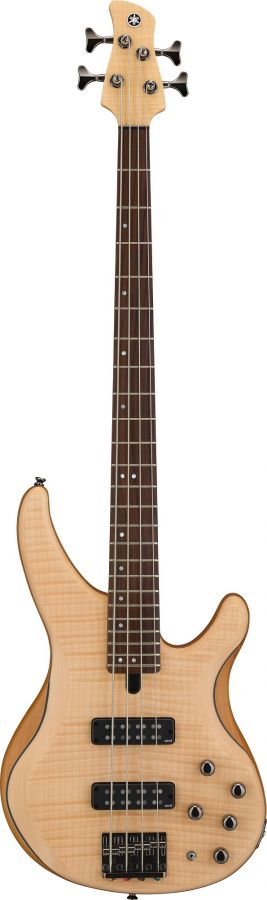 Yamaha TRBX604FM 4-String Electric Bass Guitar In Natural Satin Finish
