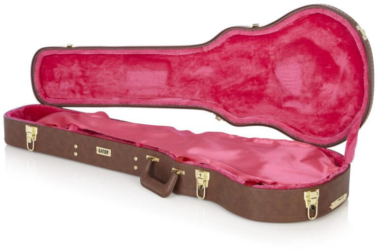 Gator Deluxe Hardshell Wood Case For Single Cut Guitars(Les Paul Style)
