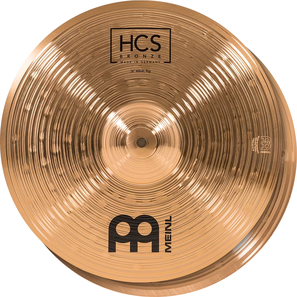 Meinl HCS Bronze Complete Cymbals Set - 14" HiHats, 16" Crash and 20" Ride