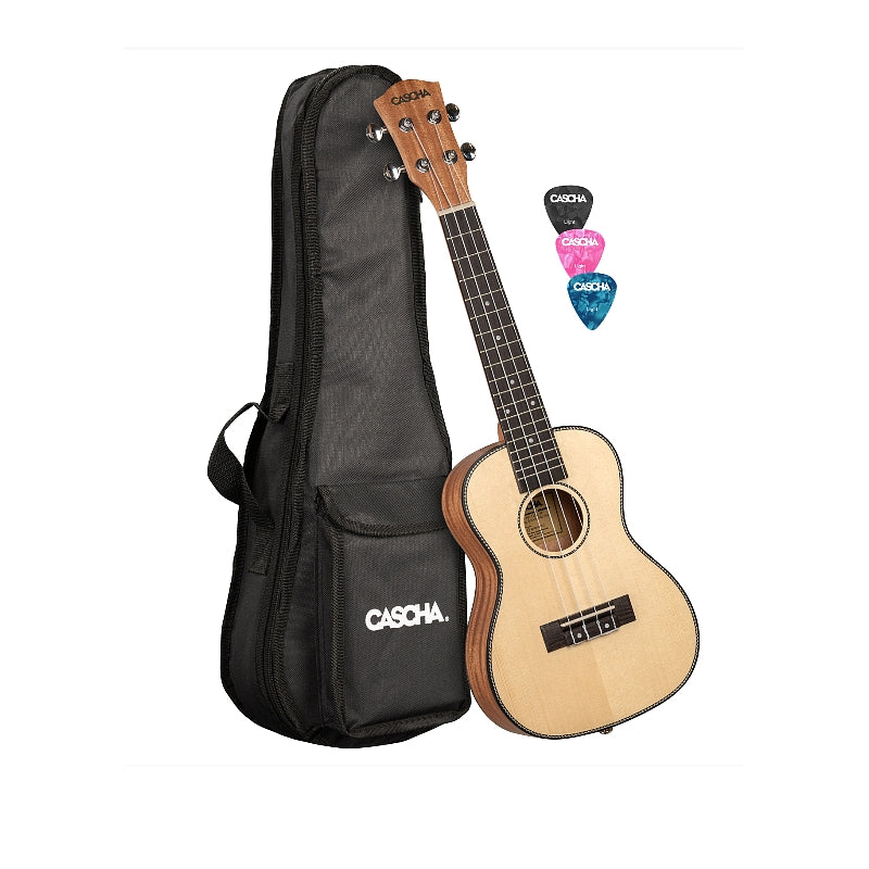 Set de Ukulele de Concierto de Caoba Cascha HH2151