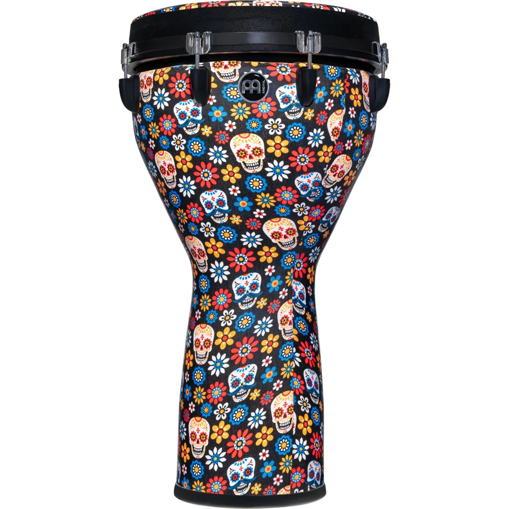 Meinl Jumbo 14" Synthetic Djembe - Day Of The Dead