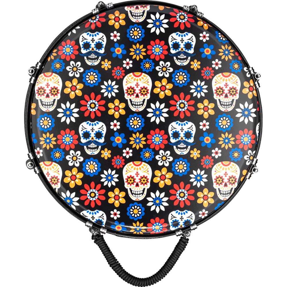 Meinl Jumbo 14" Synthetic Djembe - Day Of The Dead