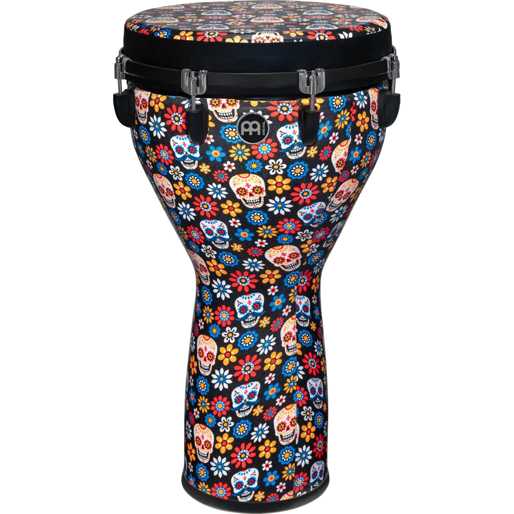 Meinl Jumbo 14" Synthetic Djembe - Day Of The Dead