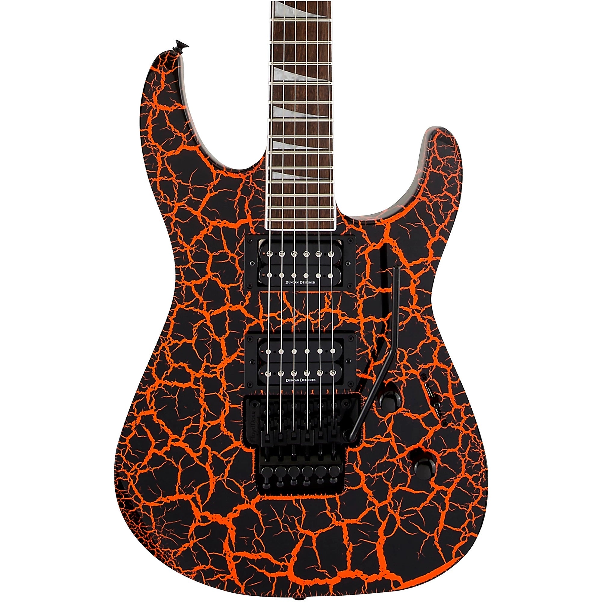 Jackson X Series SLX Soloist Crackle Electric Guitar - Orange Crackle