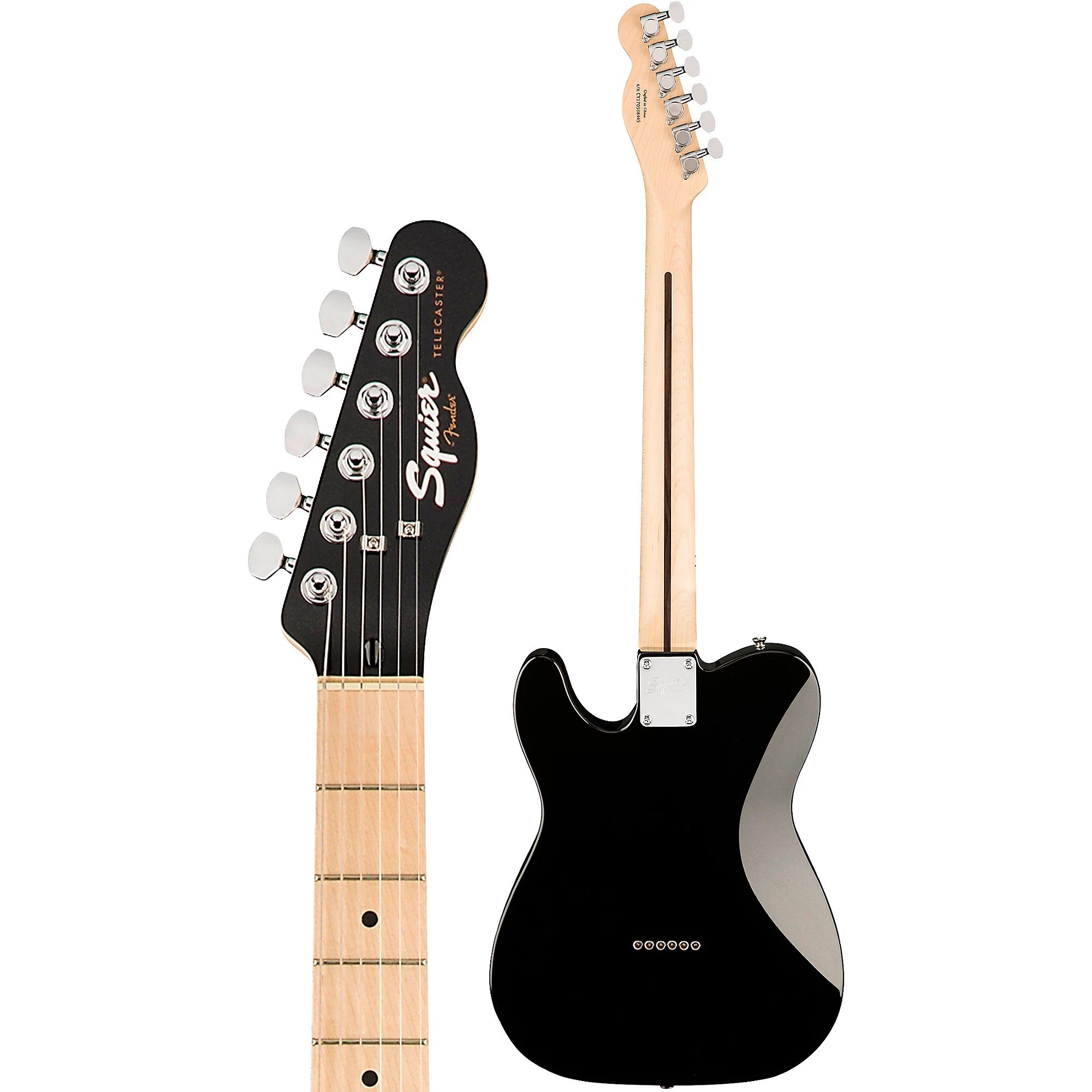 Fender Squier Contemporary Telecaster HH Electric Guitar - Black Metallic