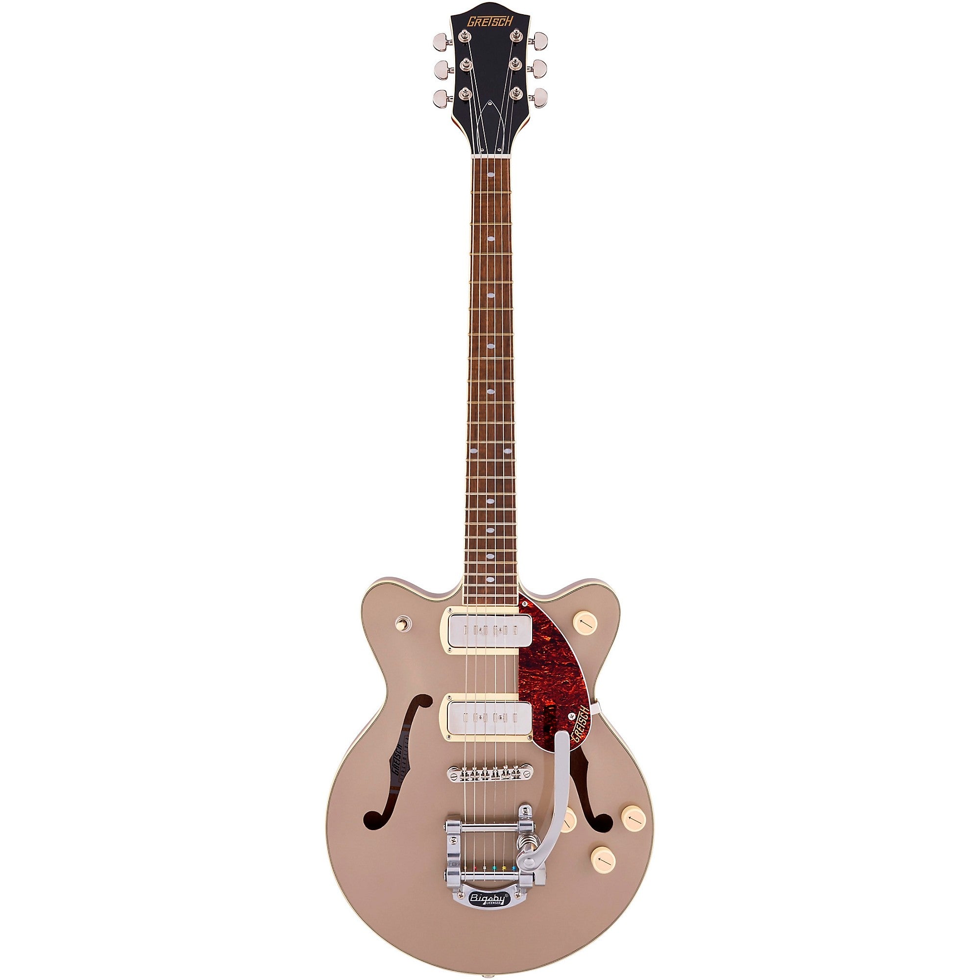 Gretsch G2655T-P90 Streamliner Center Block Jr. Double-Cut W/Bigsby 2-Tone Sahara Metallic