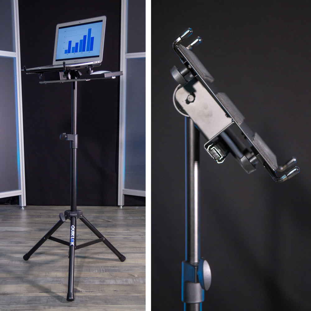 Quik-Lok LPH-003 Tripod Laptop Holder With Mouse Tray