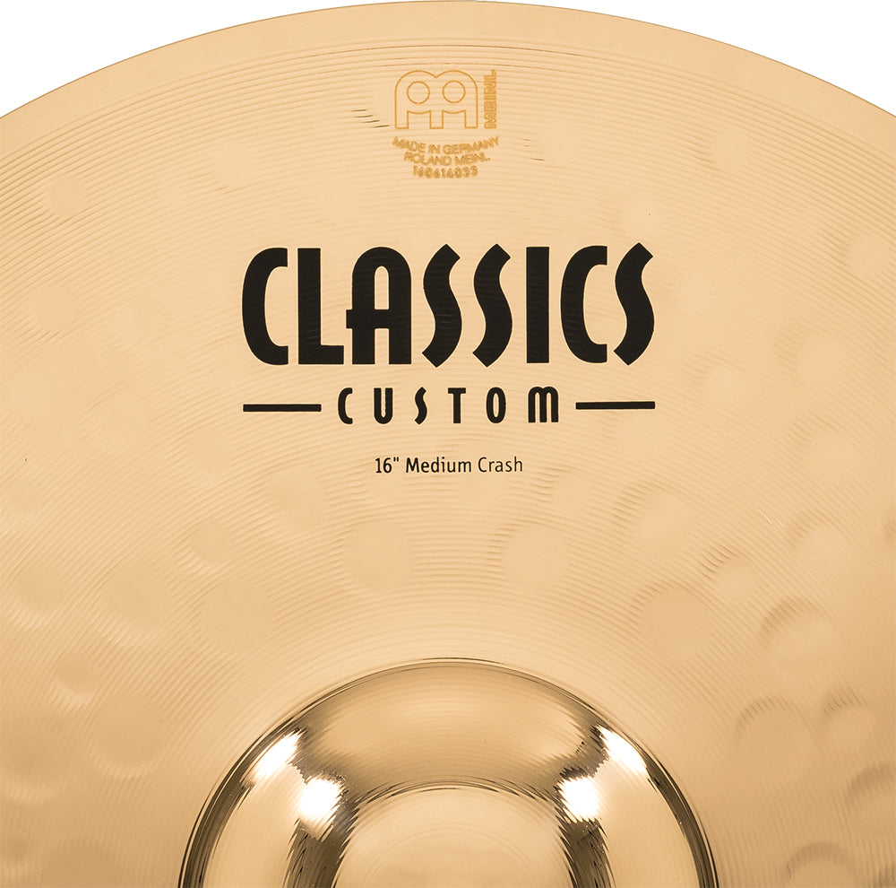 Meinl B10 Bronze Classics Custom Medium Crash- Brilliant 16 inch