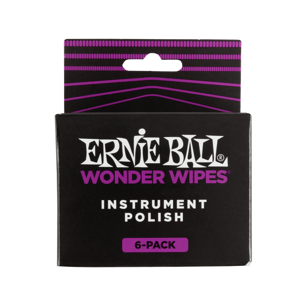 Ernie Ball Wonder Wipes Instrument Polish 6 Pack