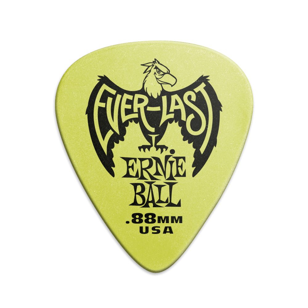 Pua de guitarra Ernie Ball .88mm Verde Everlast - Cada una