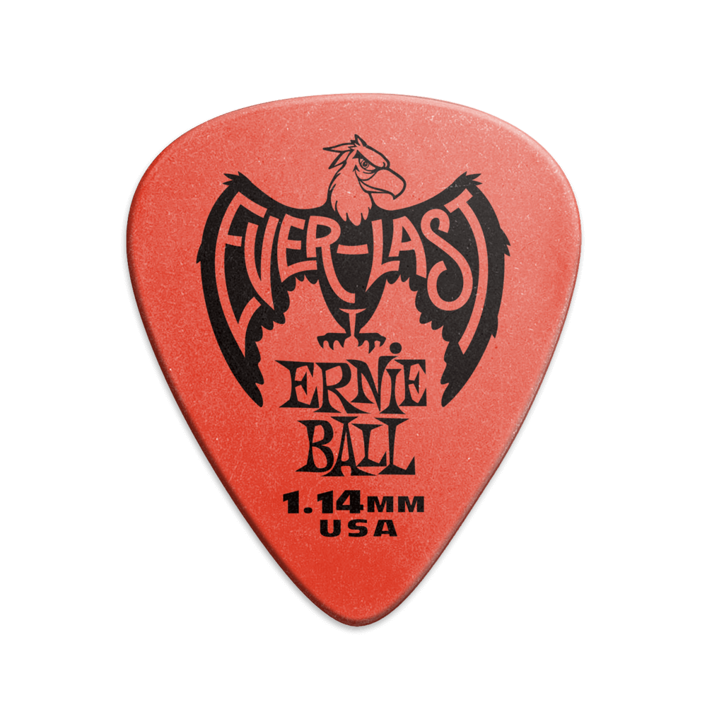 Ernie Ball 1.14mm Red Everlast Guitar Pick - Each