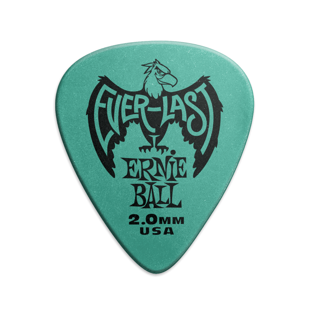 Ernie Ball 2.00mm Teal Everlast Guitar Pick - Each