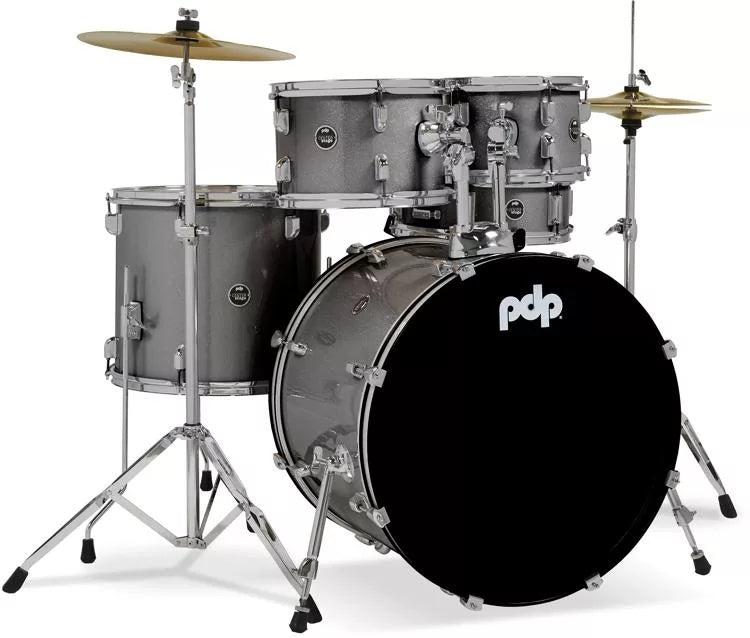 PDP Center Stage 5-piece Complete Drum kIT - Silver Sparkle