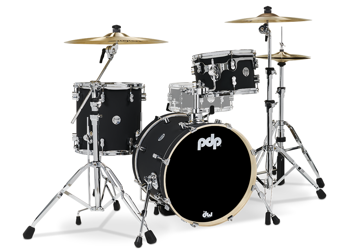 PDP Concept Maple Bop 3-piece Shell Pack - Satin Black