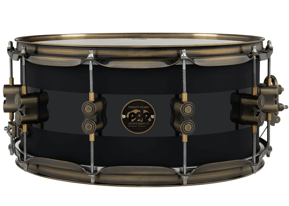 PDP 6.5" X 14" 20th Anniversary Snare - Plated Antique Bronze Hardware