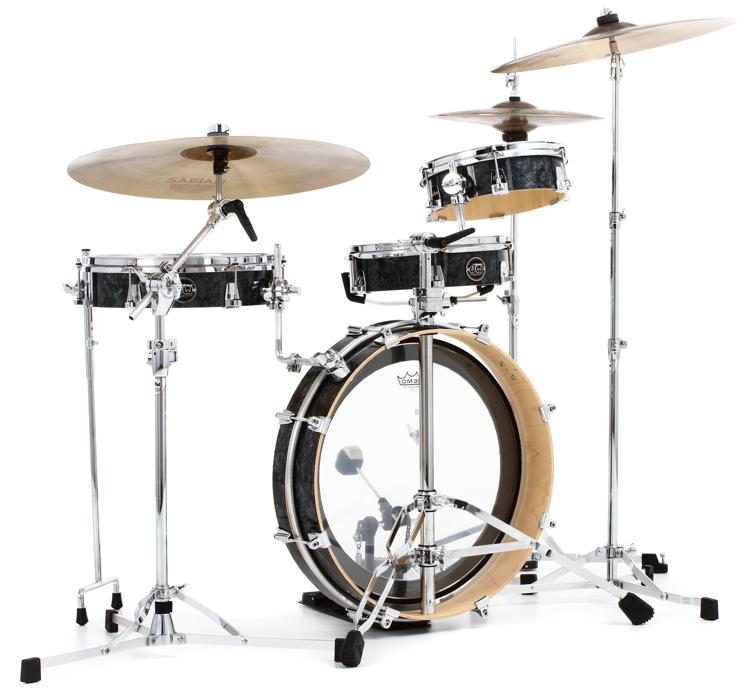 DW Performance Series Low Pro Pack de 4 piezas - Acabado de diamante negro