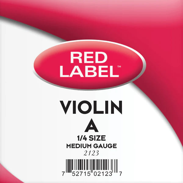 Super Sensitive Red Label Violin Single String A 1/4