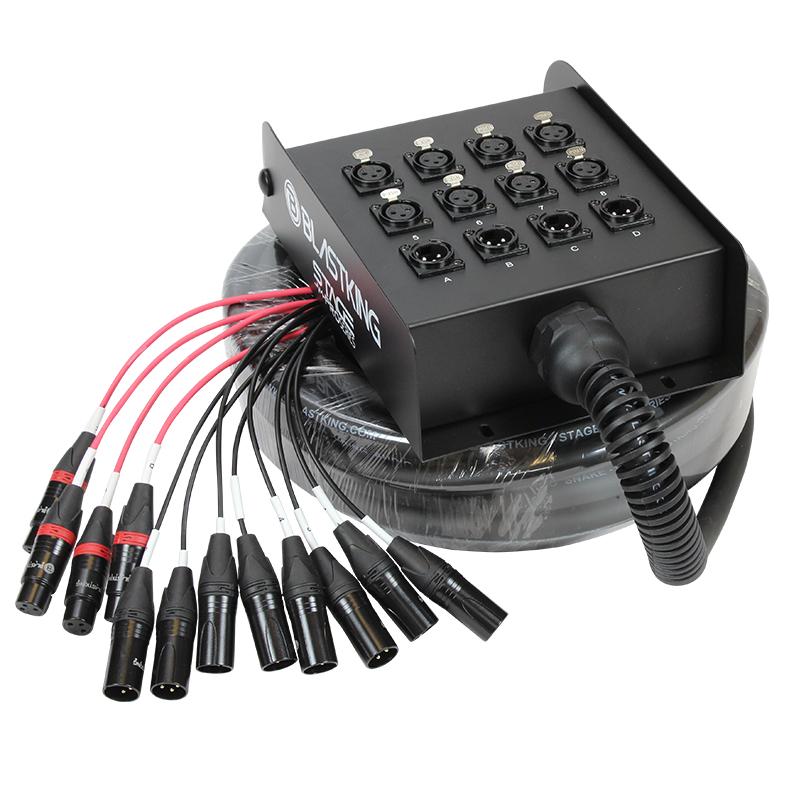 BLASTKING SPS8X4 25' Stage / Studio Snake Cable 8 x 4, 25 Ft.