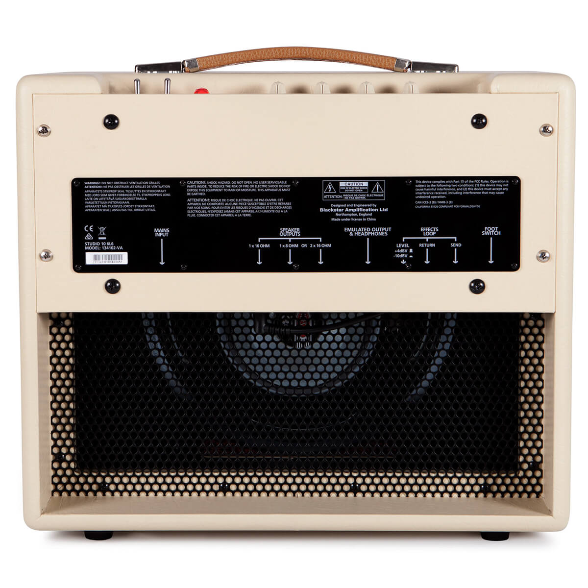 Blackstar Studio 10 6L6 1 X 12" 10 W Tube Guitar Combo Amp - Cream/Red