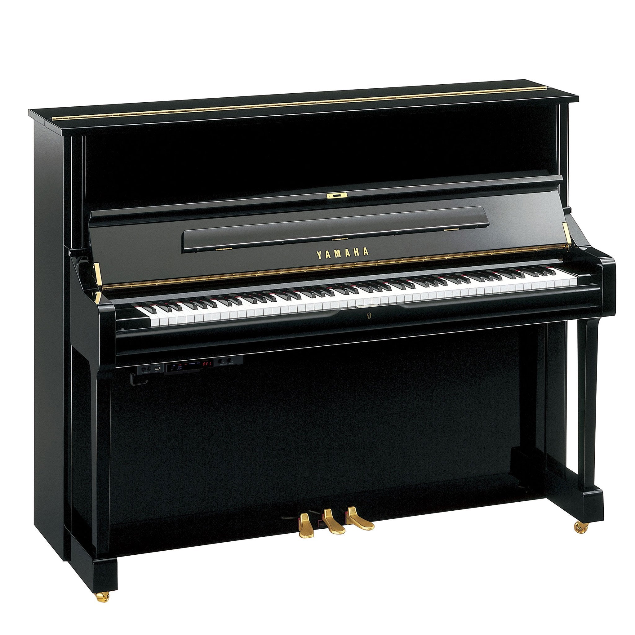 Yamaha U1TA2 TransAcoustic Upright Piano - Polished Ebony