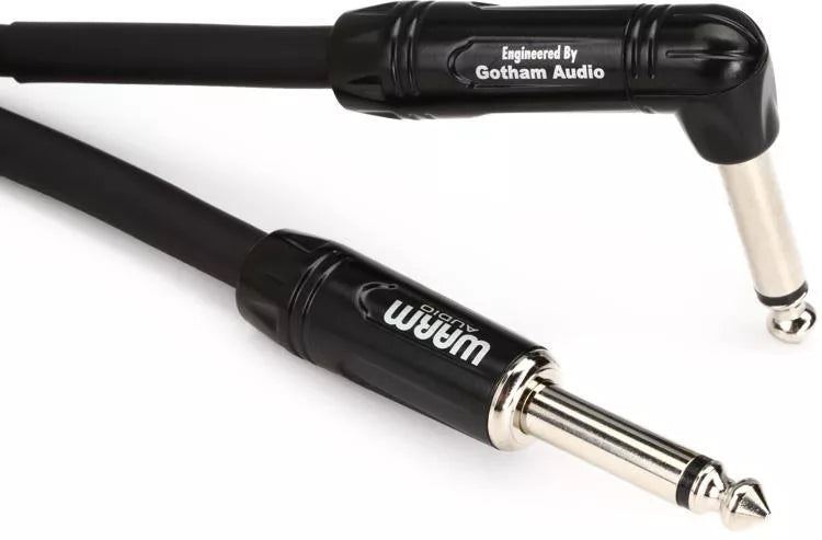 Warm Audio Pro Silver Straight to Right Angle Instrument Cable - 10ft