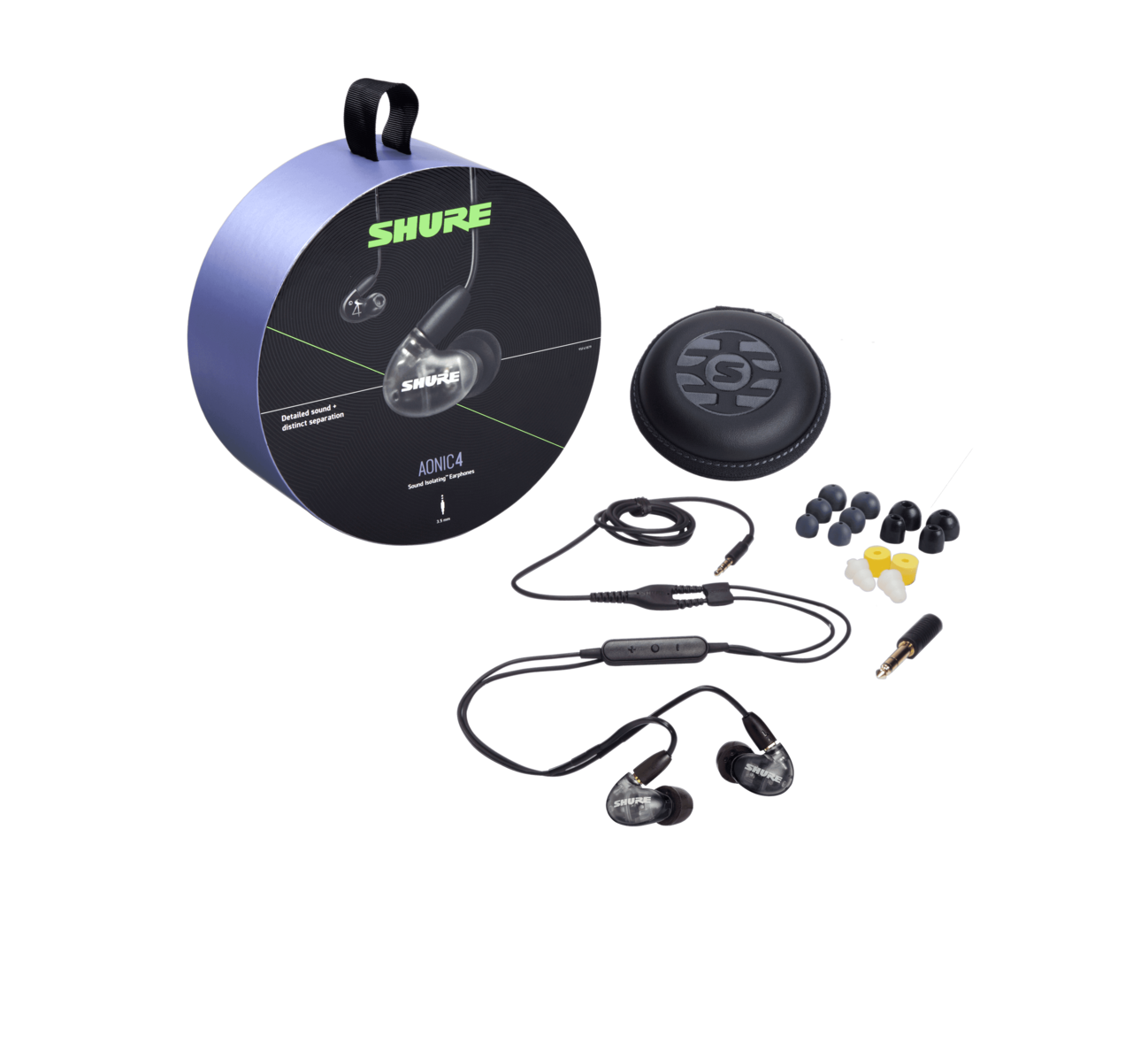 Shure SE425 Dual Driver Earbud Style Earphones Black