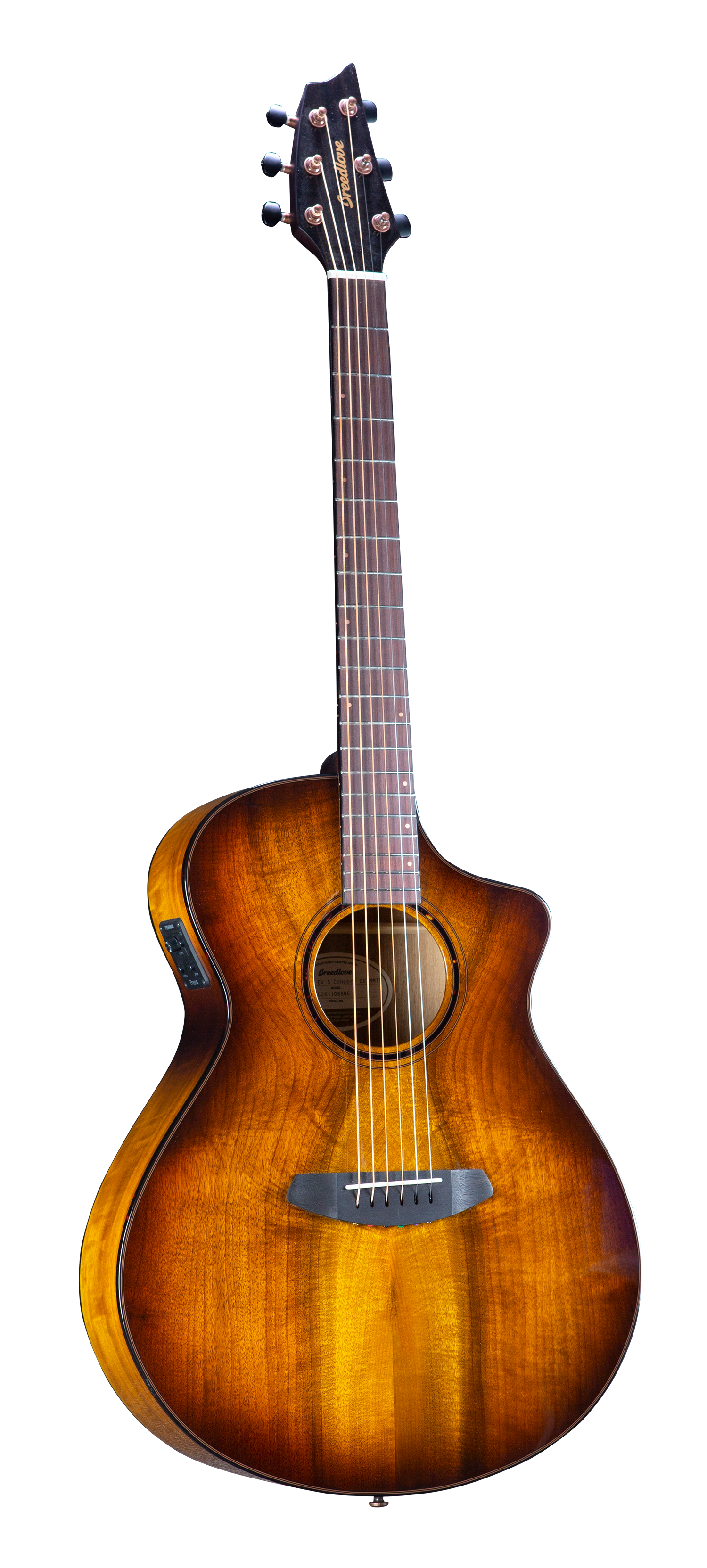 Breedlove Eco Pursuit Exotic S Concert CE Acoustic-Electric Guitar - Tiger's Eye