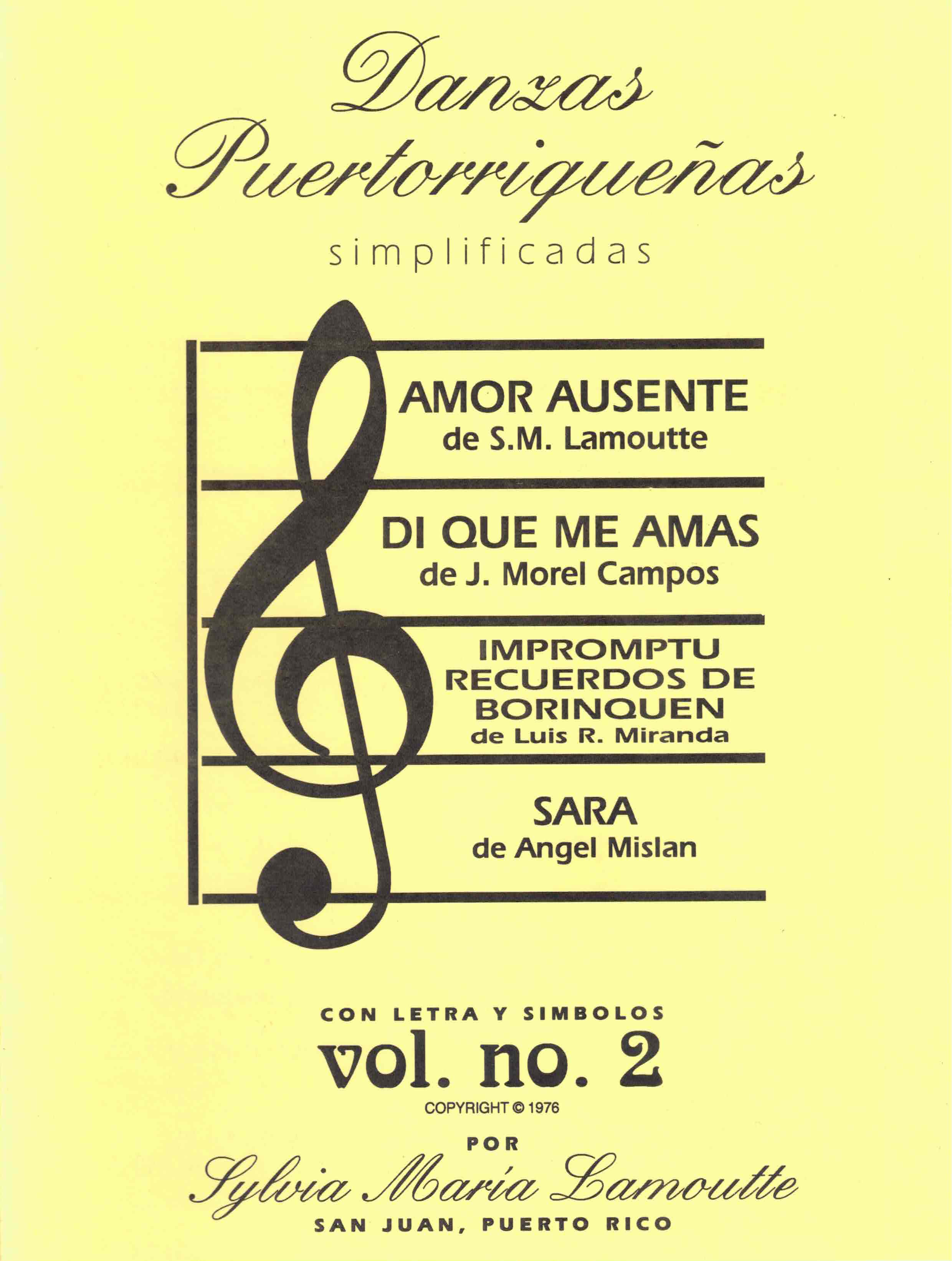 Danzas Puertorriqueñas Simplificadas Vol 2 - Sylvia Lamoutte