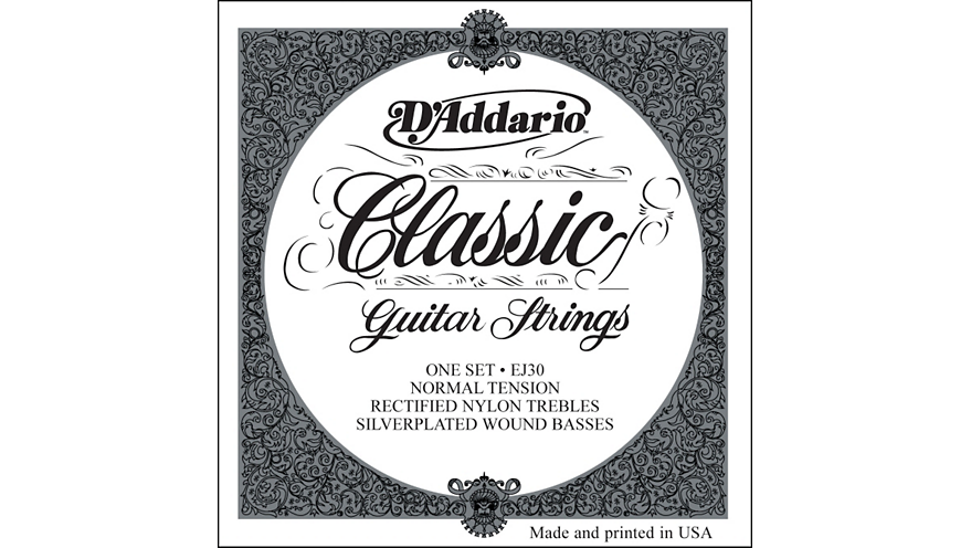 D'Addario EJ30 Rectified Classics Normal Tension Classical Guitar Strings Regular