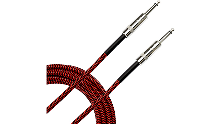 D'Addario Planet Waves Braided Instrument Cable 15 ft. Red