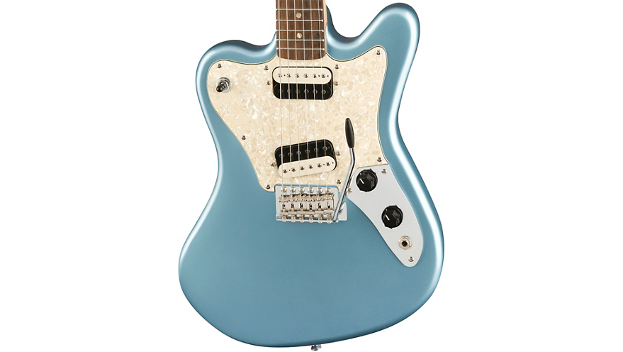 Squier Paranormal Series Super-Sonic Electric Guitar Ice Blue Metallic