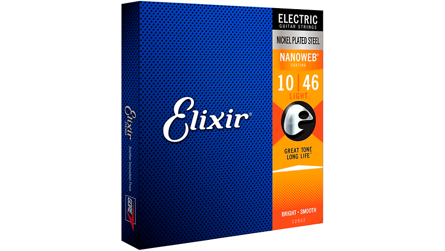 Elixir Electric Guitar Strings with NANOWEB Coating, Light (.010-.046)