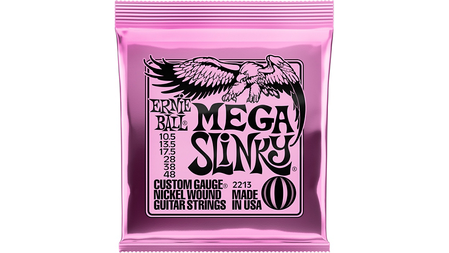Ernie Ball Mega Slinky Nickel Wound Electric Guitar Strings Gauge 10.5 48