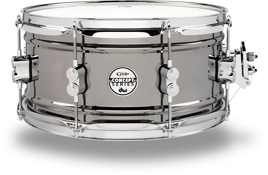 PDP by DW Concept Series Black Nickel Over Steel Snare Drum 13x6.5 Inch