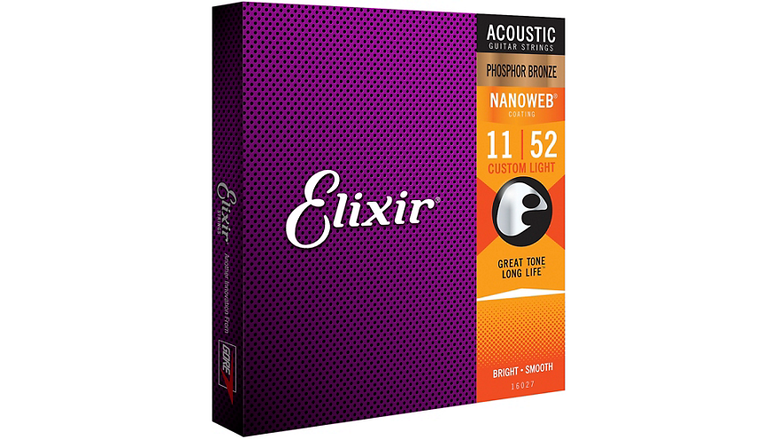 Elixir Phosphor Bronze Acoustic Guitar Strings with NANOWEB Coating C