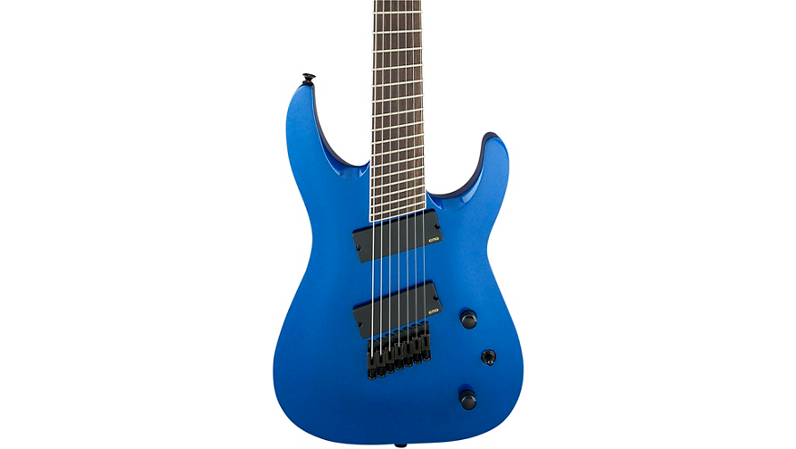 Jackson X Series Soloist SLAT7 7-String Multi-Scale Electric Guitar Blue Metallic
