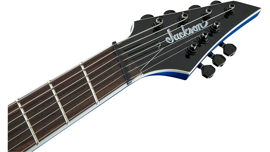 Jackson X Series Soloist SLAT7 7-String Multi-Scale Electric Guitar Blue Metallic